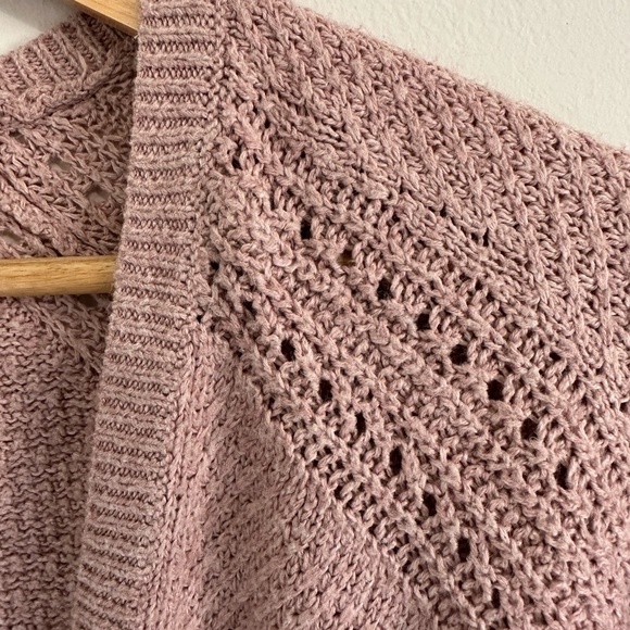 American Eagle Pink soft knit cardigan XS - Picture 4 of 5